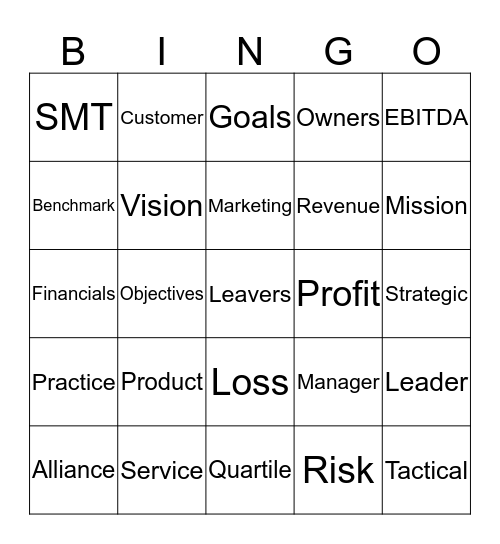 business Bingo Card