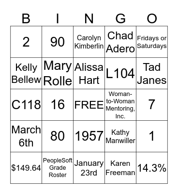 AOM Beach Bingo 2 Bingo Card