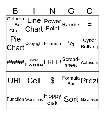 Microsoft Excel  Bingo Card