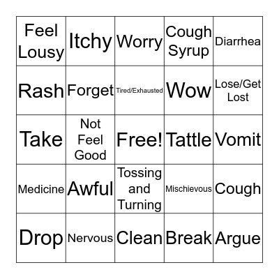 Unit 14 Bingo Card