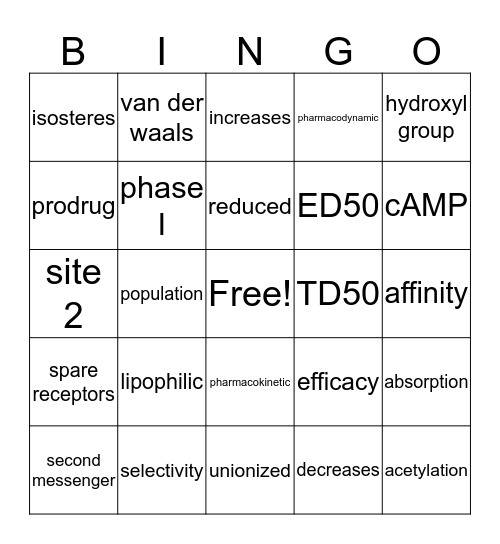 First Bingo Game-2019 Bingo Card