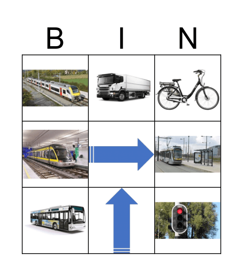 En route Bingo Card