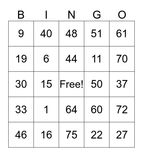 Bingo do Cláudio Bingo Card