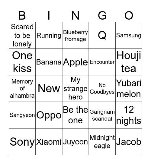 LVWonyoung04 Bingo Card
