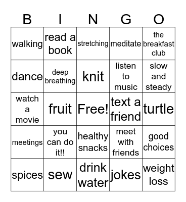 Tops 360 Bingo Card