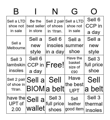 Bingo Kings Bingo Card