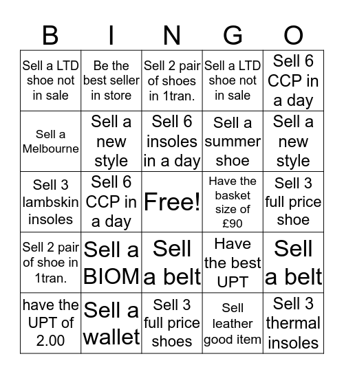 Bingo Kings Bingo Card