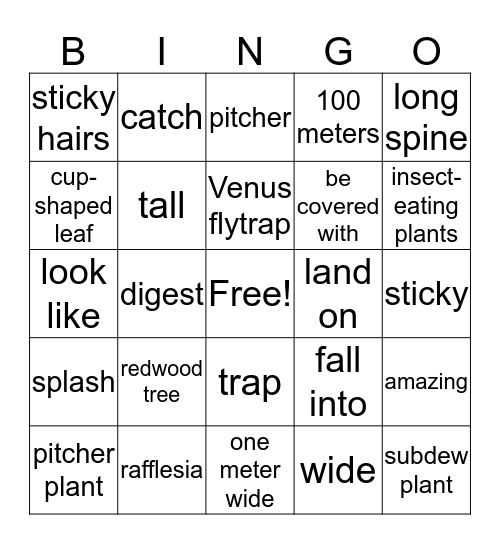 Reading Key basic-2-unit-06 Bingo Card