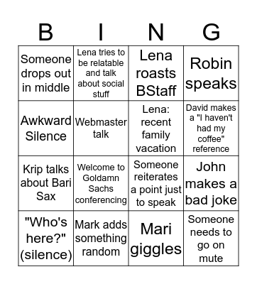 Grad Board Call Bingo Card