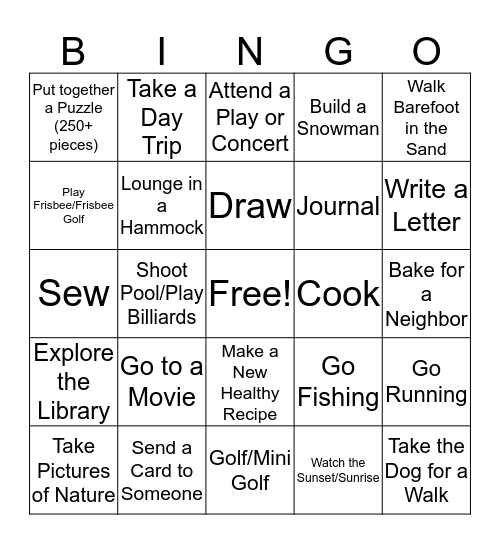 Living Socially Bingo Card