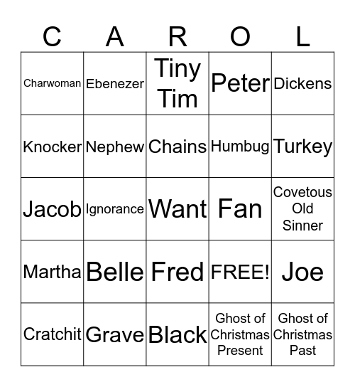 A Christmas... Bingo Card