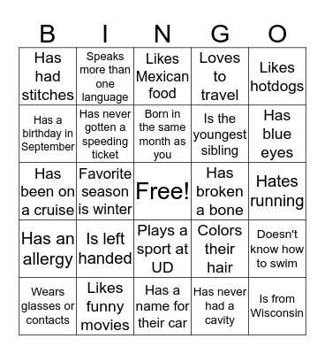 Bingo Card