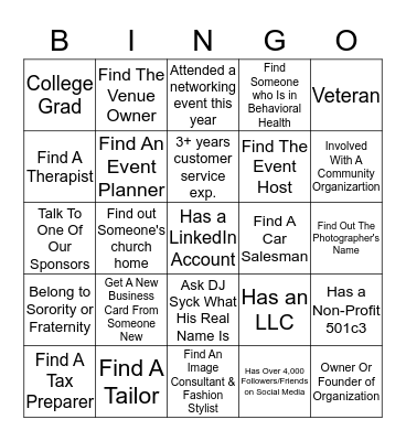 Breaking the Glass BINGO Card