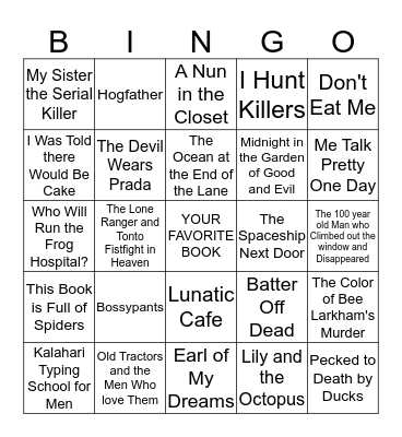 BOOK BINGO Card