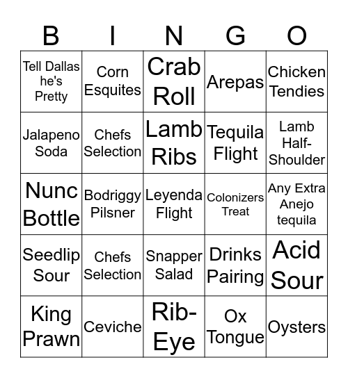 MesaMesa Ding Dong Bingo Card