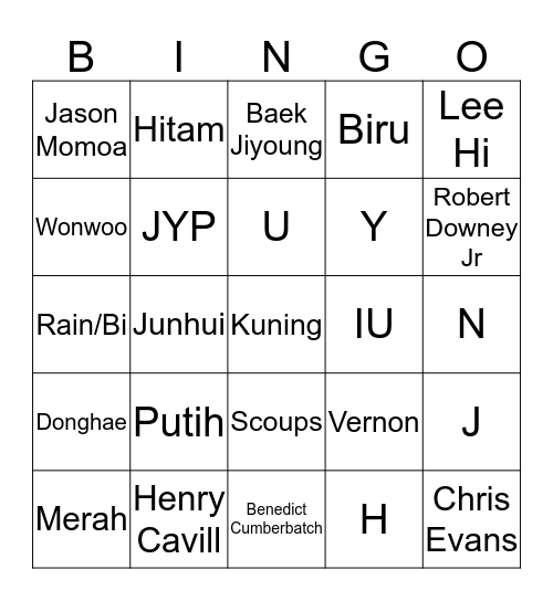 Bingo with daddy won❤ Bingo Card