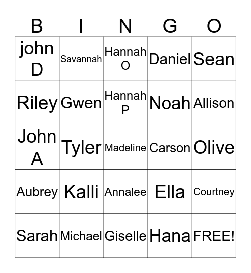 CELEBRATING B-4 Bingo Card