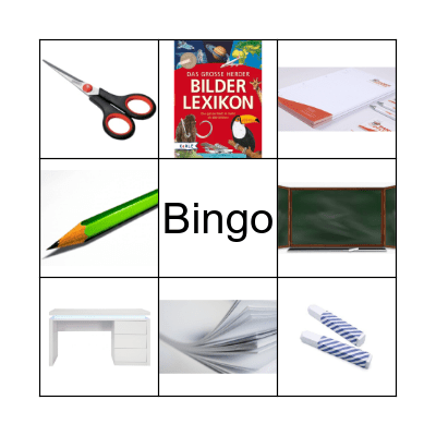 Im Klassenzimmer Bingo Card