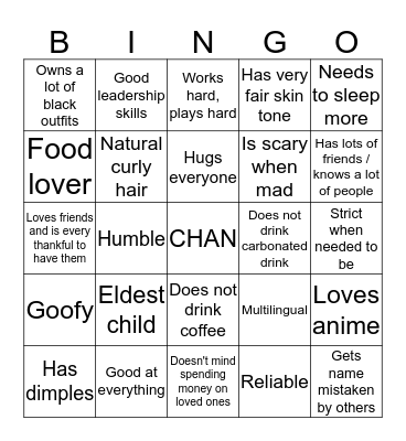 Stray Kids Bingo Card