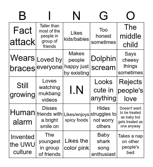 Stray Kids Bingo Card