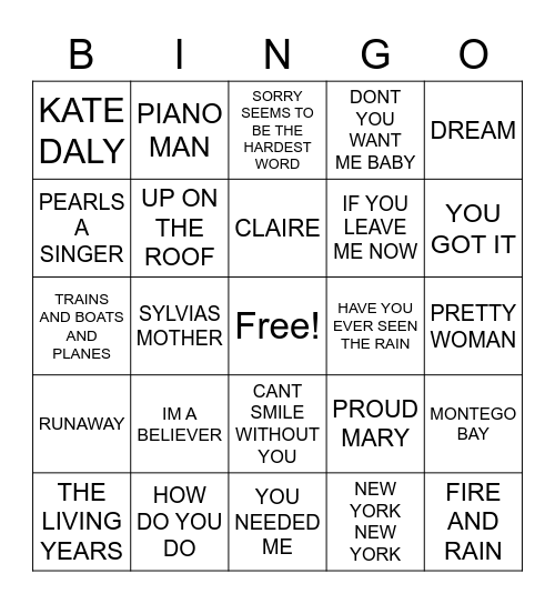 CABRA Bingo Card