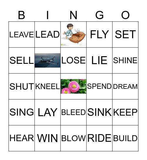 UPPER-INTERM IRREGULAR VERBS Bingo Card