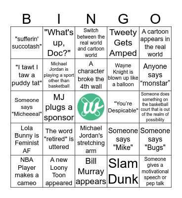 Wellvyl Movie Night Bingo Card