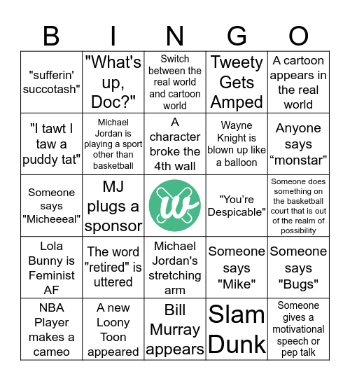 Wellvyl Movie Night Bingo Card