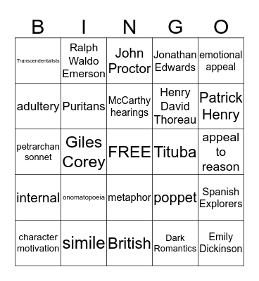 Bingo Card