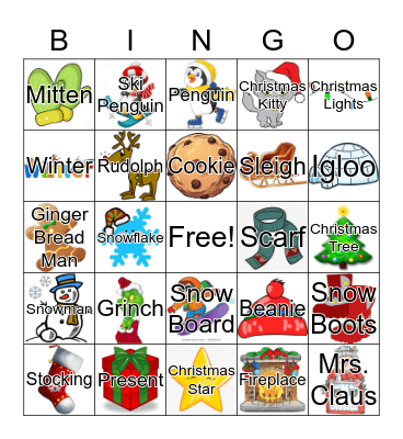 Winter Bingo Card