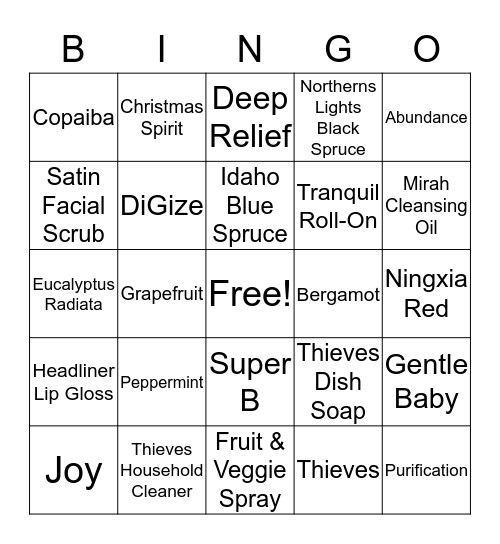 BING-EO Bingo Card