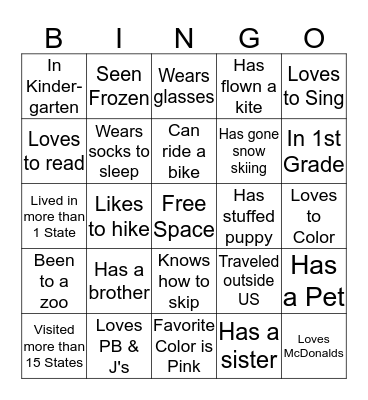 Merry Christmas Girl Scouts Bingo Card