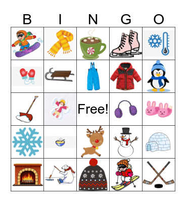 Winter Bingo Card