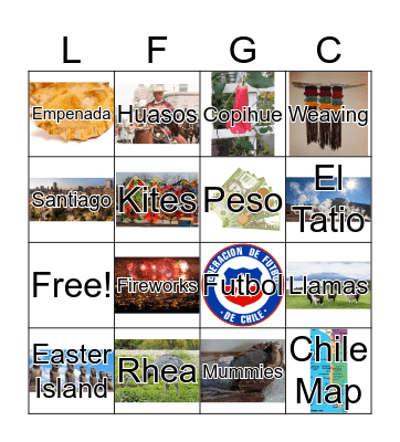 Little Flowers- Chile Bingo Card