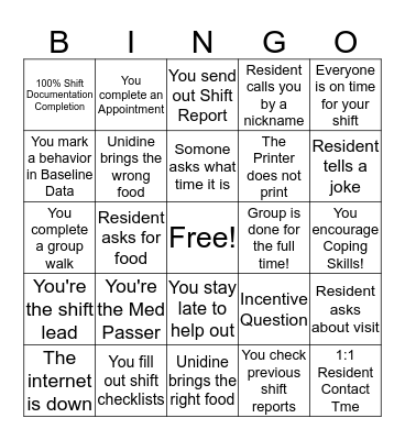 Bingo Card