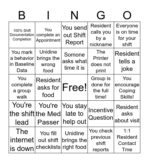 Bingo Card