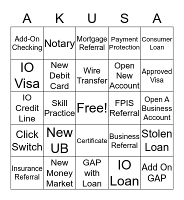 BINGO - ALASKA USA STYLE Bingo Card