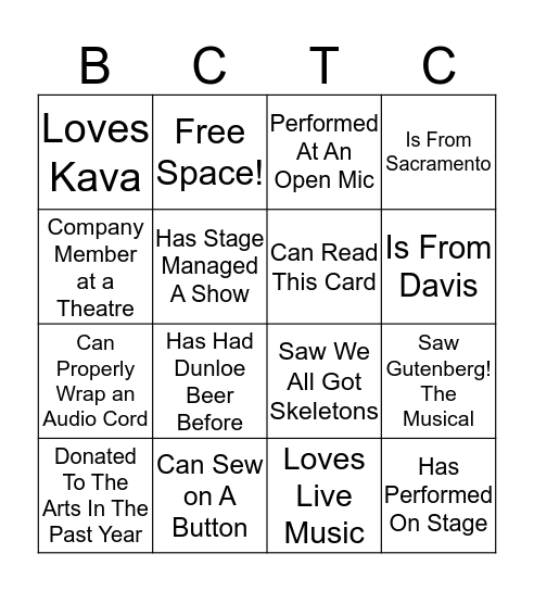 Bike City Mix- Met Someone Who... Bingo Card