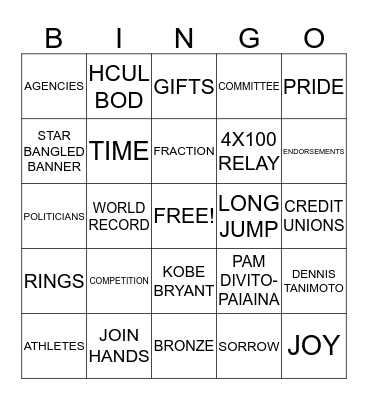 !!ALOHA!! Bingo Card