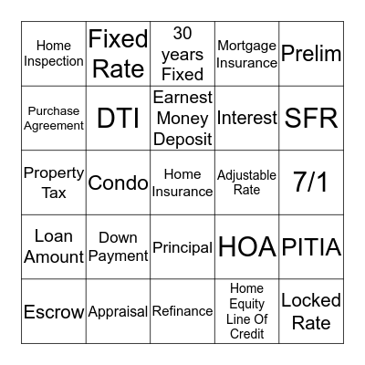Real Estate made Real Easy  Bingo Card