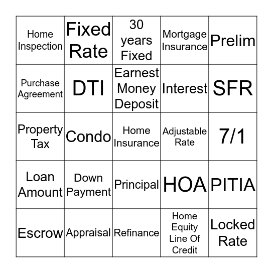 Real Estate made Real Easy  Bingo Card
