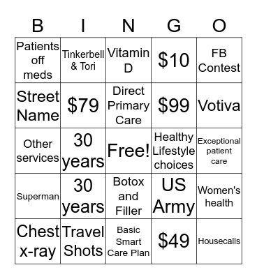 GRACEPOINTE HEALTHCARE Bingo Card