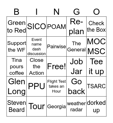 SNT TIM BINGO Card