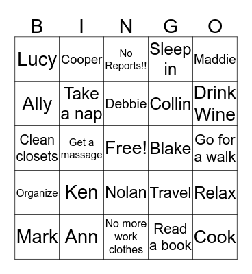 Barb Bingo Card