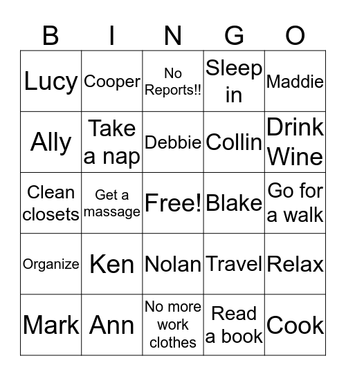 Barb Bingo Card