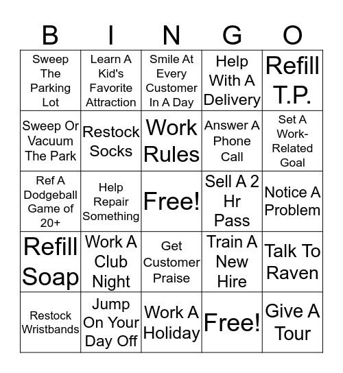 DEFY APEX Bingo Card