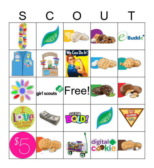 Cookie Bingo Card