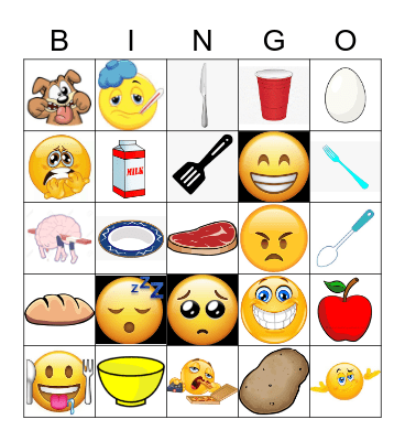 Feelings & stuff Bingo Card