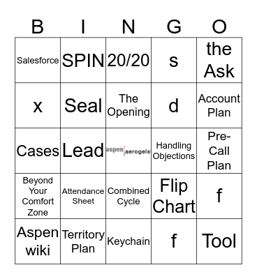 2019 Global Sales Meeting Bingo Card