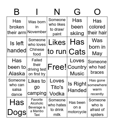 GRA QSI ICE BREAKER  1.24.19 Bingo Card